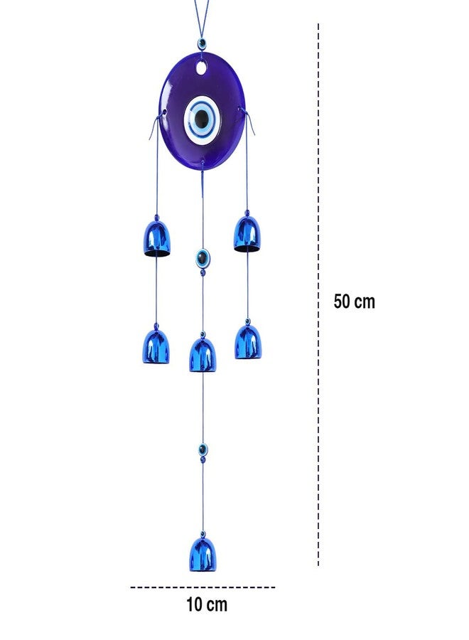 Crystu Fengshui Big Evil Eye Wind Chimes Hanging for Window Balcony Decor Home Endurance Door Decoration, Evil Eye Wind Chimes for Balcony - Image 3